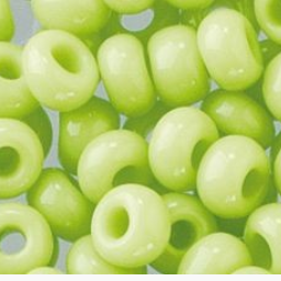EFCO steklene perle 2,6 mm, lipovo zelene, neprosojne, 17 g