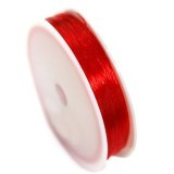 elastična vrvica, 0,8 mm, rdeča, dolžina: 20 m