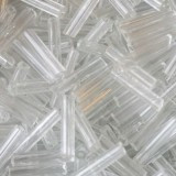 steklene perle cevke 9 mm, prozorne, prosojne, 20 gr