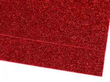 penasta guma "moosgumi", z bleščicami, 20x30 cm, debelina: 1,9 mm, red, 1 kos