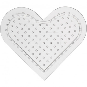 plošča za hama perle 5x5 mm - srce 8 cm, 1 kos