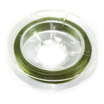 jeklena žica - zajla 0,45 mm, zelena, dolžina: 9 m