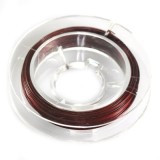 jeklena žica - zajla 0,45 mm, temno rdeča, dolžina 9 m