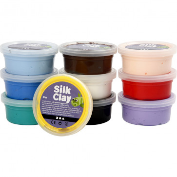 Silk Clay modelirna masa - na zraku sušeča, yellow, 40 g