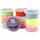 Silk Clay modelirna masa - na zraku sušeča, neon orange, 40 g