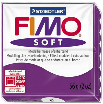 FIMO SOFT modelirna masa, škrlatna b. (61), 56 g 