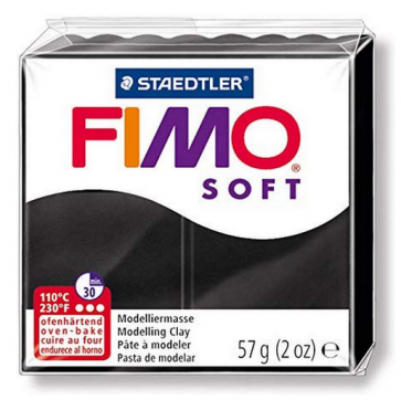 FIMO SOFT modelirna masa, črna (9), 57 g 