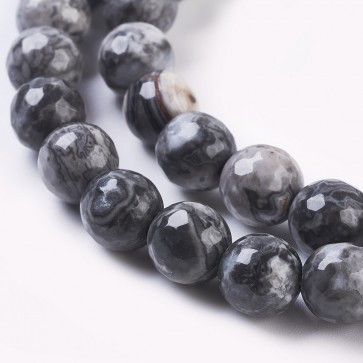 Perle iz poldragih kamnov, PICASSO JASPER, 8 mm, velikost luknje 1mm, 1 kos