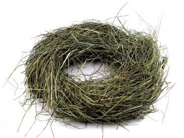 osnova za venček iz posušene trave, 28 cm, zelen, 1 kos