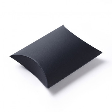 darilna embalaža za nakit, 16.5x13x4.2 cm, črna b., 1 kos