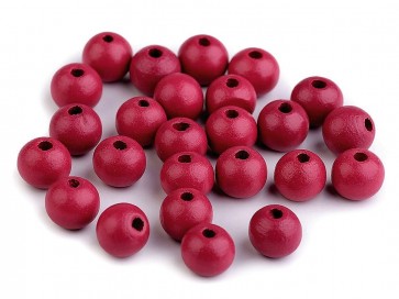 lesene perle okrogle 10 mm, dark red, 50 g (caa 175 kos)