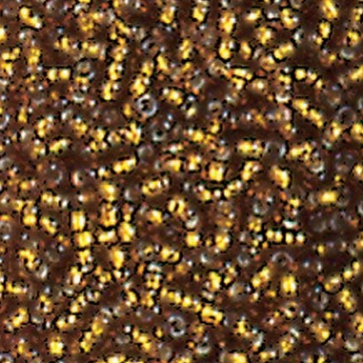 EFCO steklene perle 2,6 mm, antično zlate, prosojne s posrebreno luknjico, 17 g