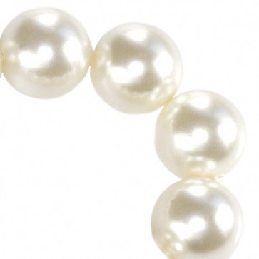 perle Swarovski okrogle, 4 mm, white pearl, 1 kos