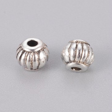 kovinske perle Tibetanski slog, brez niklja, dekorativne, 5x4x1.5 mm, 10 kos