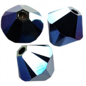 perle Swarovski 4 mm, crystal metallic blue, 1 kos