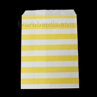 papirnate vrečke 18.1x13 cm, rumene, 1 kos