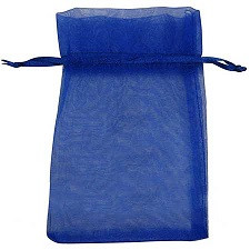 organza vrečke 14x17 cm, modre, 1 kos