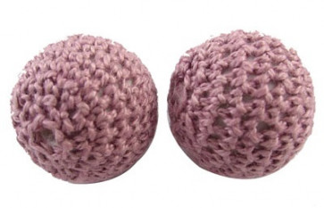 volnene-plastične perle, okrogle 16 mm, sv. vijola, 1 kos