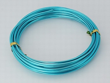 alu barvna žica za oblikovanje, 2 mm, Deep Sky Blue, dolžina: 10 m