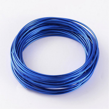 alu barvna žica za oblikovanje, 2 mm, Royal Blue, dolžina: 10 m