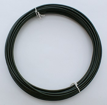 alu barvna žica za oblikovanje, 2 mm, črna, dolžina: 10 m