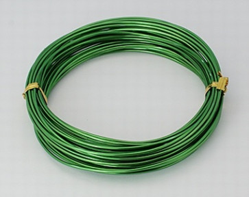 aluminijasta žica za oblikovanje, 1,5 mm, t. zelena, dolžina: 10