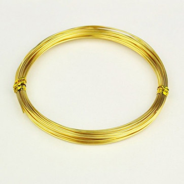 barvna žica za oblikovanje, 1 mm, zlato-rumena, dolžina: 10 m