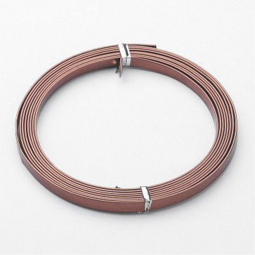 alu barvna žica za oblikovanje - ploščata, širina: 5 mm, debelina: 1 mm, Camel, 2 m