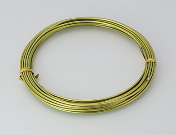 aluminijasta žica za oblikovanje, 1,5 mm, rumeno zelena, dolžina: 10 m
