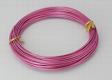 aluminijasta žica za oblikovanje, 1,5 mm, pink, dolžina: 10 m