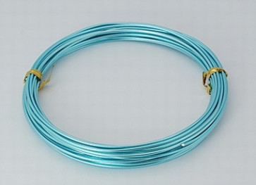 aluminijasta žica za oblikovanje, 1,5 mm, Sky Blue, dolžina: 10