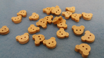gumbi leseni, medvedek, 1,2x1 cm, 1 kos