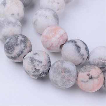 Perle iz poldragih kamnov, ZEBRA JASPER, 8 mm, velikost luknje 1mm, 1 kos