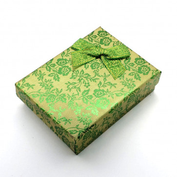 škatla za nakit 93x72x29 mm, zelene barve, 1 kos