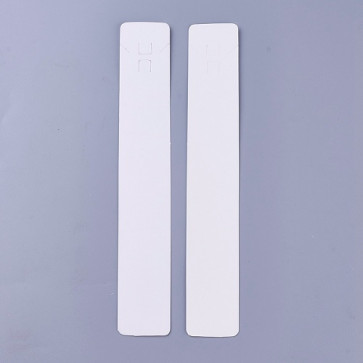 kartonček za ogrlico 211x33.5x0.2 mm, bele b., 1 kos