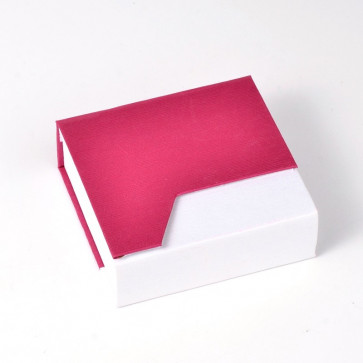 škatla za zapestnico, 86x88x30 mm, belo-roza, 1 kos