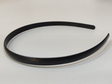 akrilni obroč za lase 1 cm, črne b., 1 kos