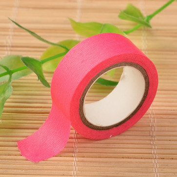 Washi tape - dekorativni lepilni trak - roza, širina: 15 mm, dolžina: 5 m, 1 kos