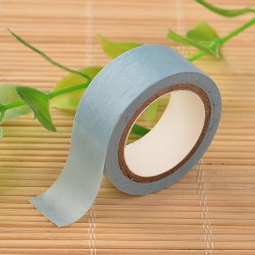 Washi tape - dekorativni lepilni trak - svetlo moder, širina: 15 mm, dolžina: 5 m, 1 kos