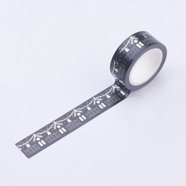 Washi tape - dekorativni lepilni trak - Božični, širina: 15 mm, dolžina: 5 m, 1 kos