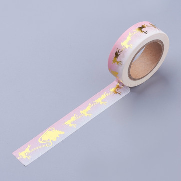 Washi tape - dekorativni lepilni trak - Božični, širina: 15 mm, dolžina: 10 m, 1 kos