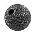 dekorativne perle 6 mm, črne, brez niklja, 1 kos