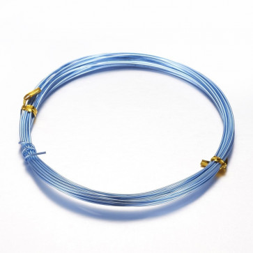 aluminijasta žica za oblikovanje, 1,5 mm, "Sky Blue, dolžina: 10 m