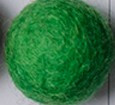 filc kroglice 1 cm, forest green, 1 kos
