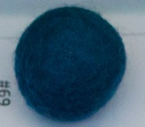 filc kroglice 1 cm, temno modra, 1 kos