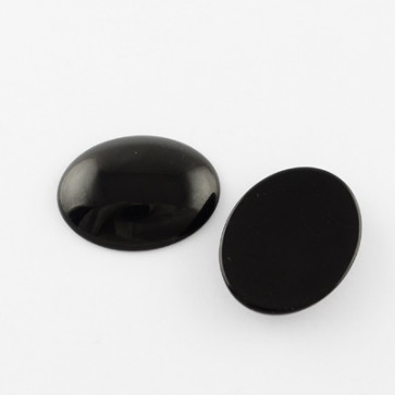  steklena kapljica 40x30 mm, črna, 1 kos 