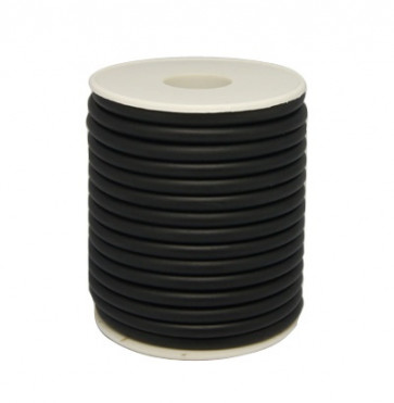 kavčuk osnova (gumi) 5 mm, črne b., velikost luknje: 2 mm, dolžina: 1 m