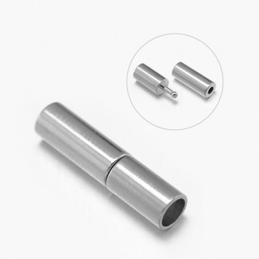 zaključni element 17x4 mm, magnet, platinaste b., brez niklja, velikost luknje: 3 mm, 1 kos