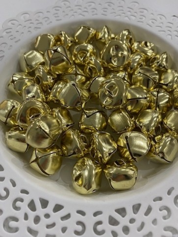 kraguljčki - kovinski, 15x15 mm, zlate barve, 1 kos