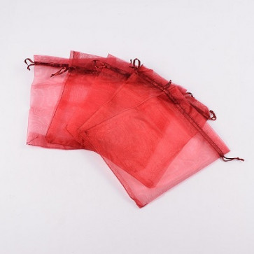 organza vrečke 14x17 cm, rdeče, 1 kos